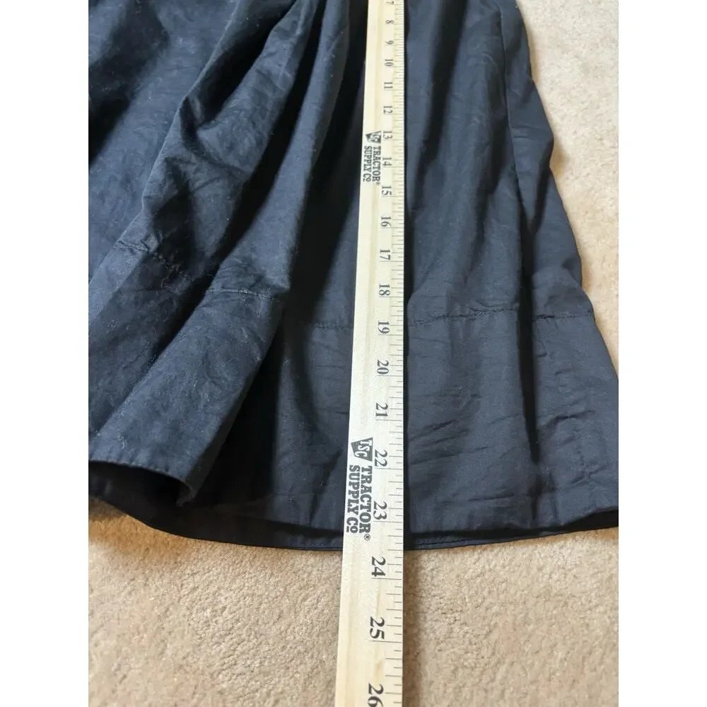 Merona black Cotton A line skirt Size 12 Side Zip